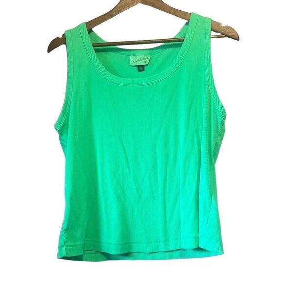 Universal Thread XXL Tank Top Sleeveless Green Ribbed Casual Comfort - Picture 1 of 4